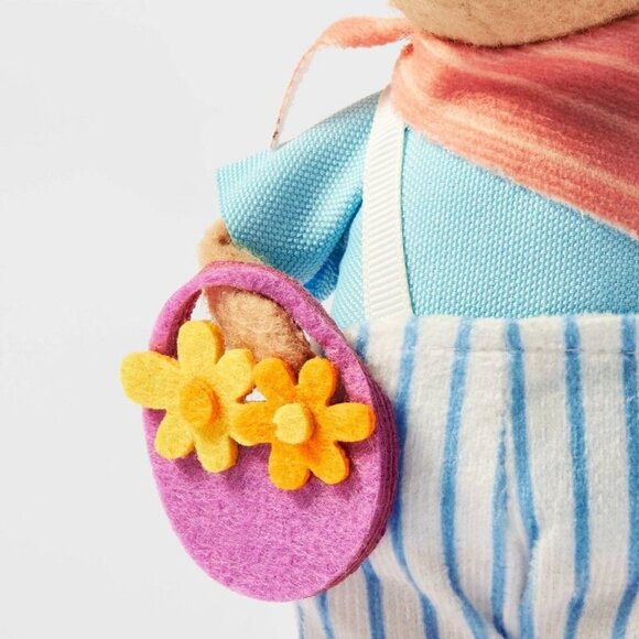 Target Spritz Easter 2024 Fabric Bunny Set Boy & Girl Figure with Mushroom & Flo - Picture 7 of 9